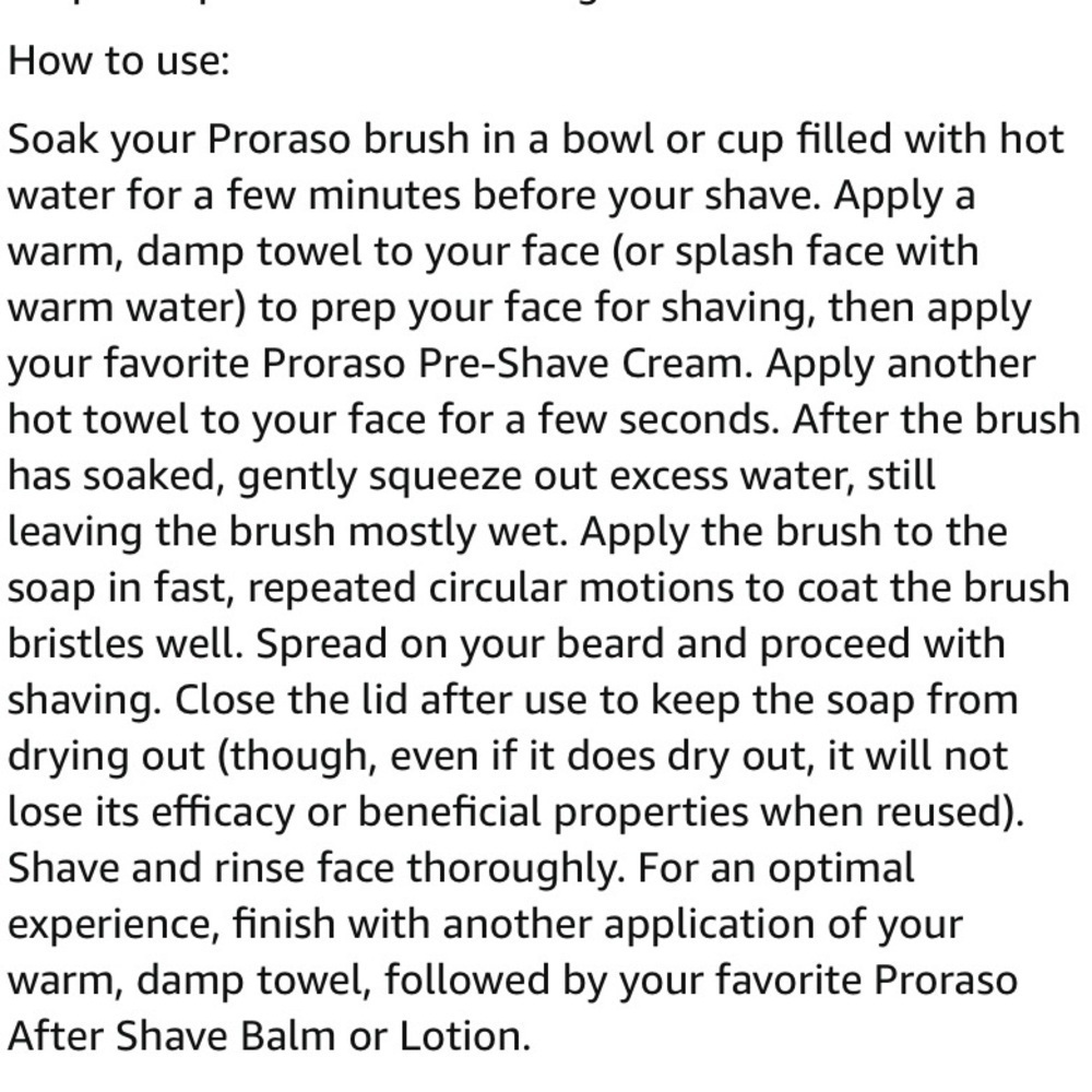 Proraso Shaving Soap in a Bowl with Eucalyptus Oil and Menthol - Picture 6 of 8